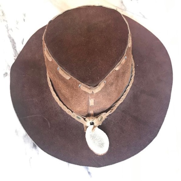 Vintage Leather Hat - Picture 1 of 4